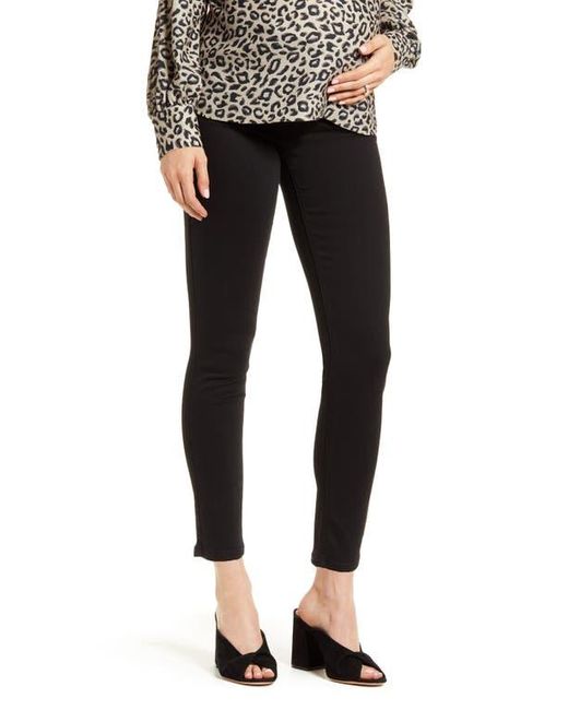 7 For All Mankind Black B(Air) High Waist Ankle Skinny Maternity Jeans