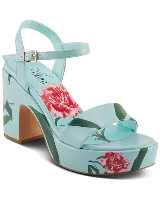 AZURA BY SPRING STEP Blue Oh My Kay Platform Sandal