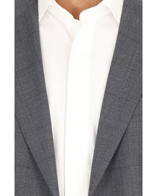 Scotch & Soda Gray Check Stretch Wool Sport Coat for men