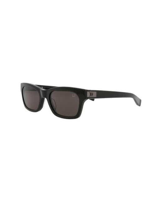 Dunhill Black 53Mm Rectangular Sunglasses for men