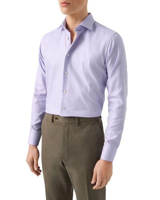 eton contemporary fit dress shirt Eton Contemporary Stretch Solid With Medallion Inside Collar – Carriere  Menswear