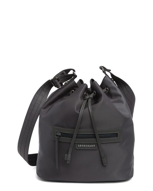 Longchamp Black Neo Bucket Bag