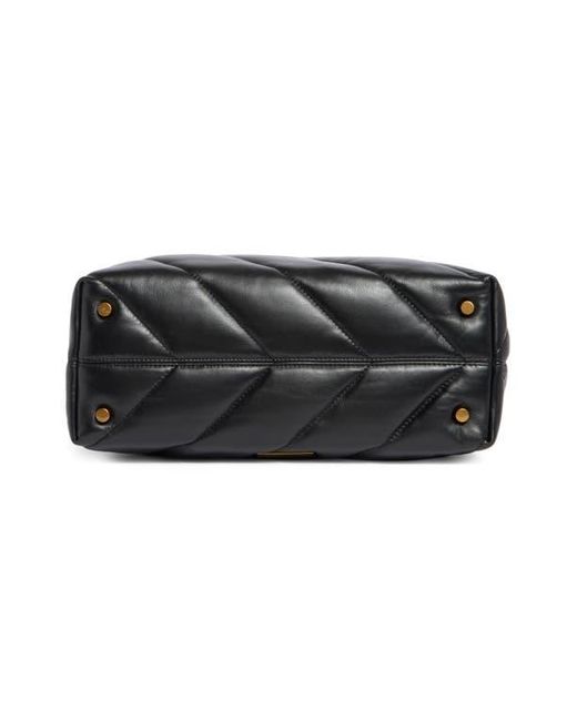 Kurt Geiger Black Soho Quilted Leather Shopper