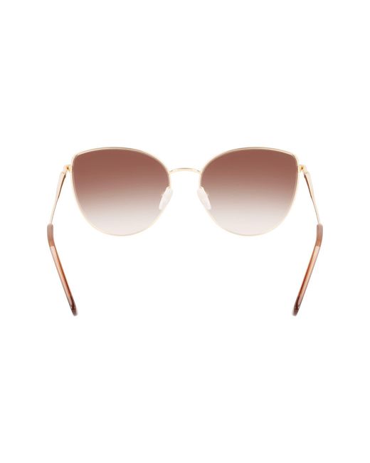Longchamp Pink Roseau 60mm Cat Eye Sunglasses