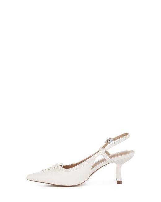 LONDON RAG White Danvers Pointed Toe Slingback Pump