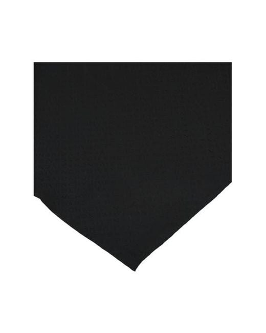 Givenchy Black Diagonal Silk Oblong Evening Scarf