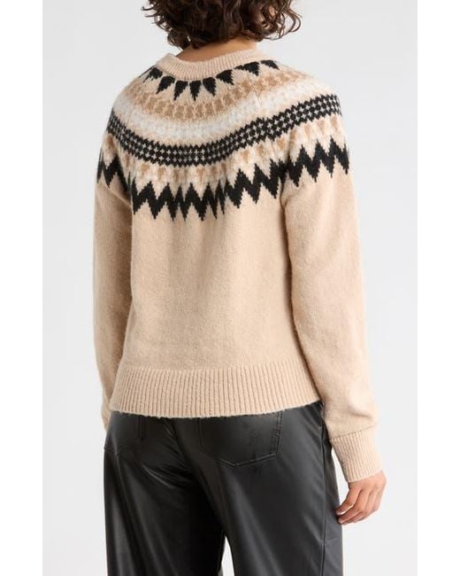 Sanctuary Natural Fair Isle Cardigan