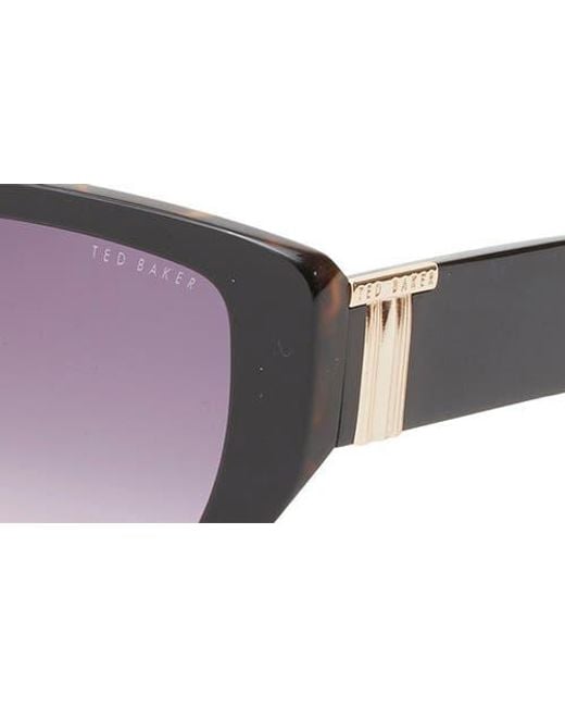 Ted Baker Black 54Mm Gradient Square Sunglasses