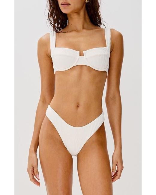 LSPACE Brown Bianca Underwire Bikini Top