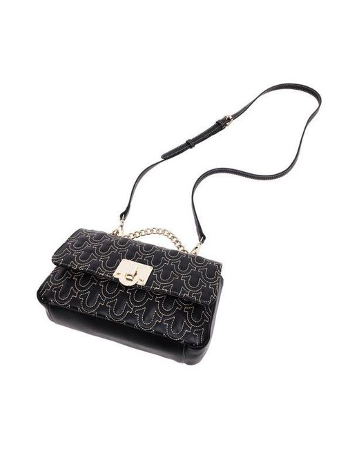 True Religion Black Horseshoe Quilted Crossbody Bag