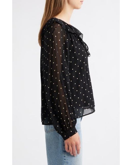 Rails Black Honora Ruffle Top