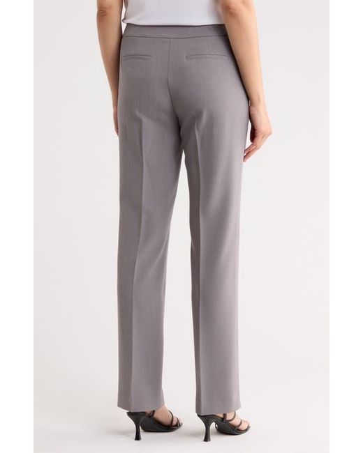 Kasper Gray Flat Front Pants