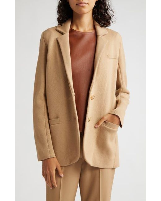 Twp Knit Wool Boyfriend Blazer in Natural Lyst