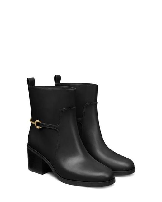 Stuart Weitzman Black Cecily Leather Bootie