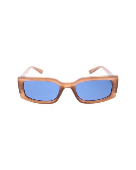 BCBGeneration Blue 54Mm Rectangular Sunglasses