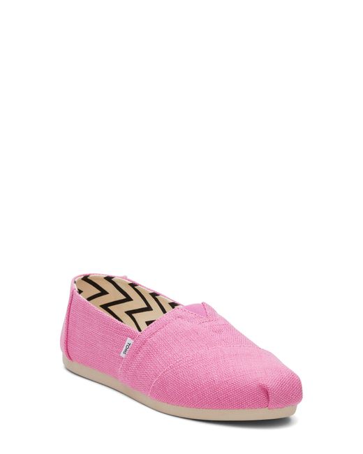TOMS Pink Alpargata Slip On Sneaker