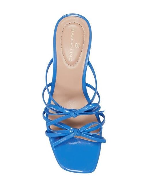 Bandolino Blue Margil Block Heel Bow Sandal