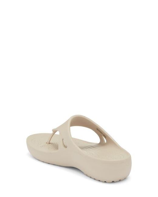 CROCSTM White Kadee Wedge Flip Flop