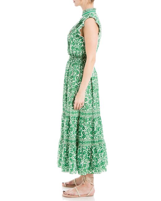 Max Studio Green Floral Maxi Dress
