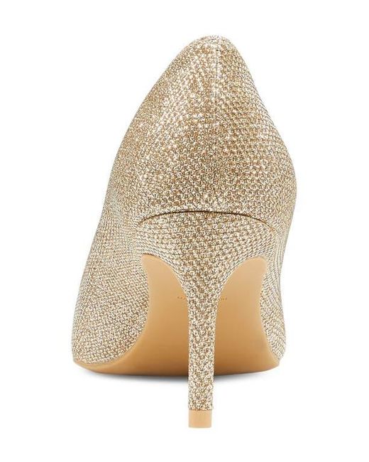 Stuart Weitzman Natural Linsi Leather Pointed Toe Pumps