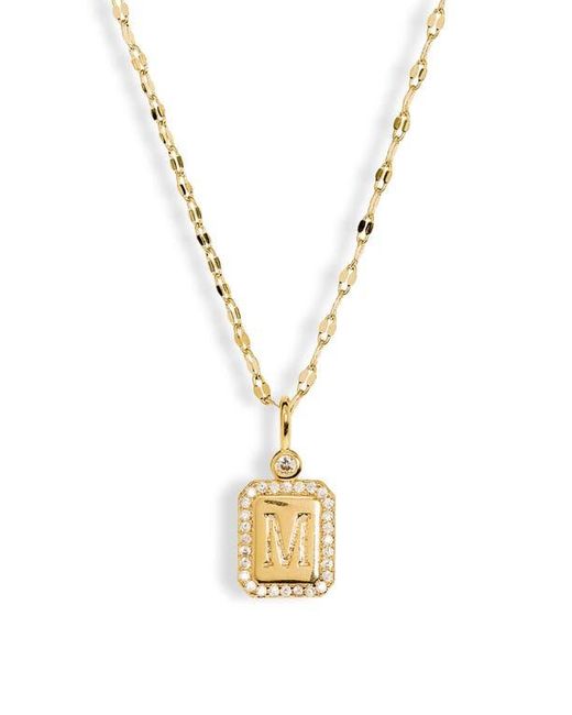Leith Metallic Initial Pendant Necklace