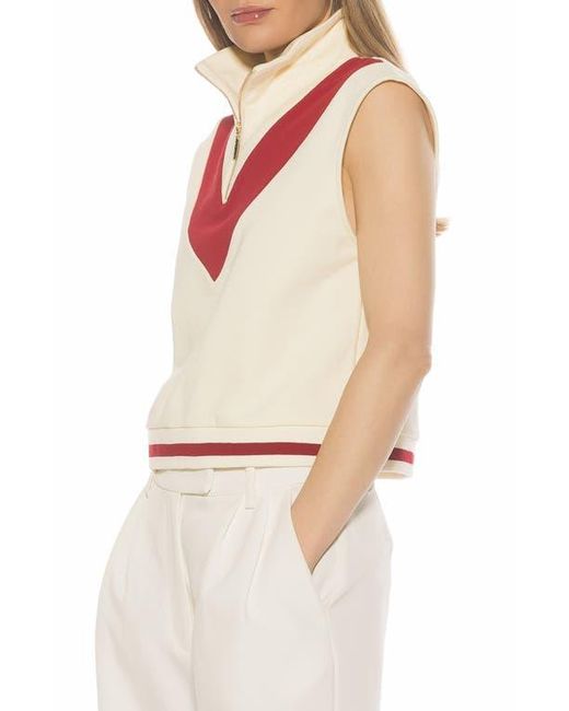 Alexia Admor White Denise Collared Top