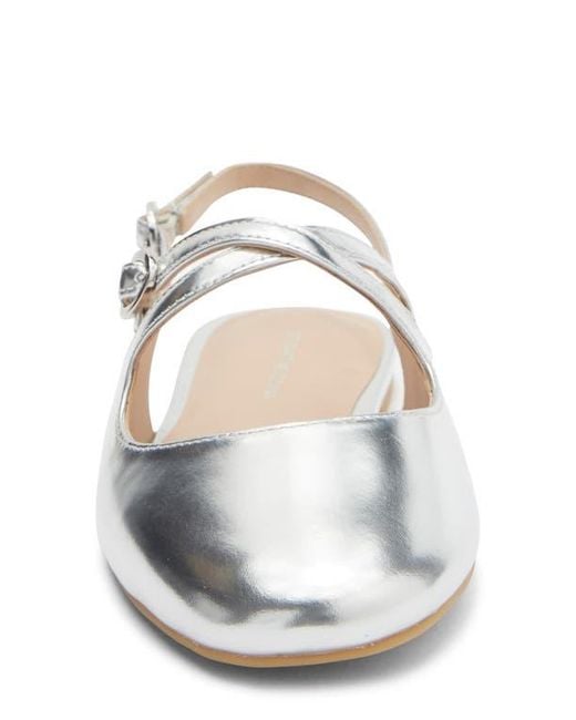 Stuart Weitzman Metallic Clover Slingback Mule