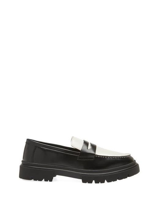 Steve Madden Zaccai Lug Sole Penny Loafer in Black for Men  display picture 1