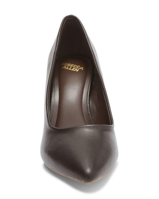 Rebecca Allen Brown Pointed Toe Pump