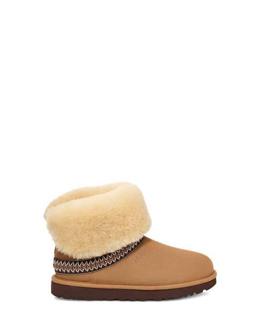 Ugg Brown Classic Short Crescent Bootie
