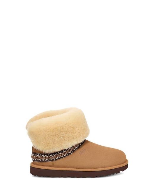 Ugg Brown Classic Short Crescent Bootie