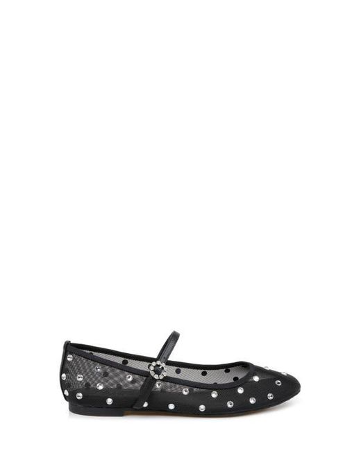 Badgley Mischka Black Kaya Mary Jane Flat