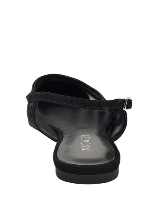 Nine West Black Brin Mesh Slingback Flat