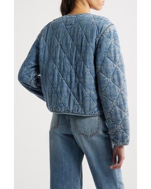 Rails Blue Ency Quilted Denim Jacket