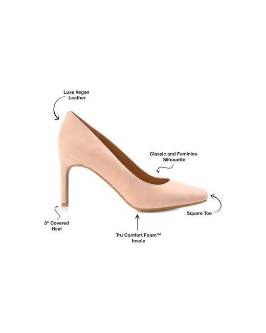 Journee Collection Natural Monalee Pump