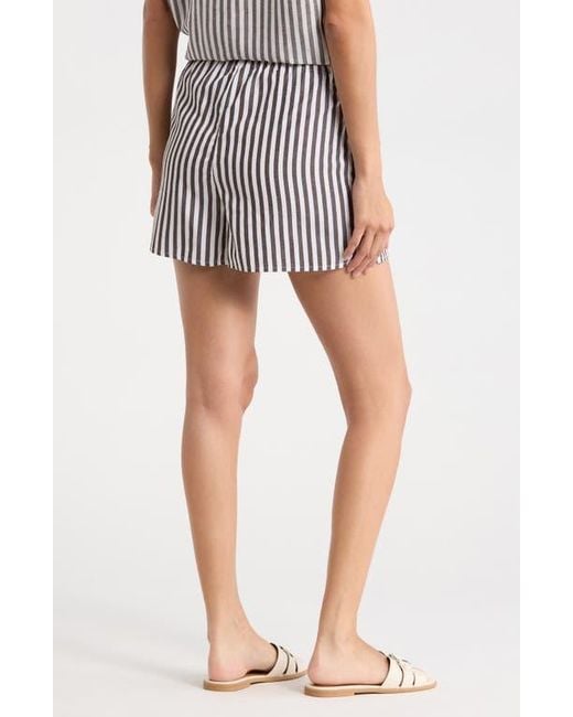Onia Blue Drawstring Cover-Up Shorts