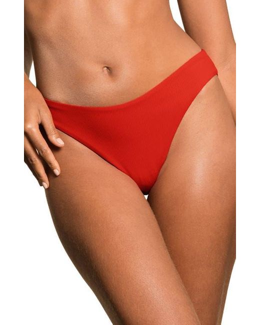 Maaji Red Camelia Sublimity High Rise Bikini Bottoms