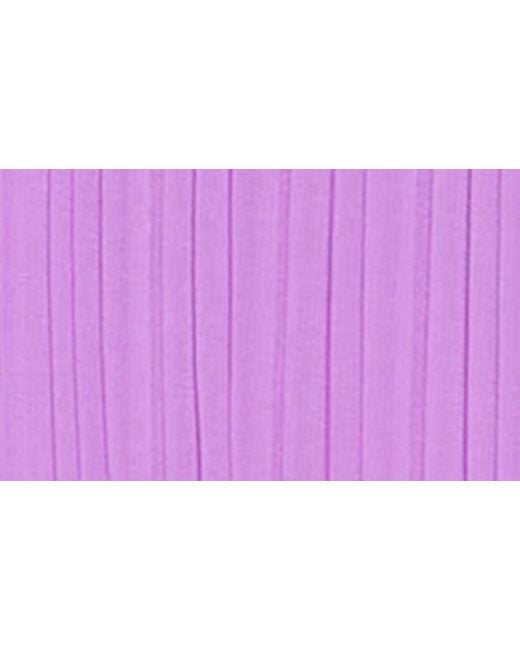 Lush Purple Pleat Lace Camisole