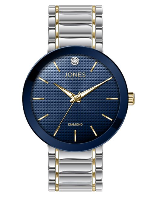 Jones New York Blue Diamond Accent Three-hand Quartz Bracelet Watch for men