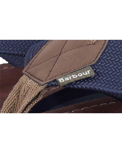 Barbour Blue Toeman Flip Flop for men