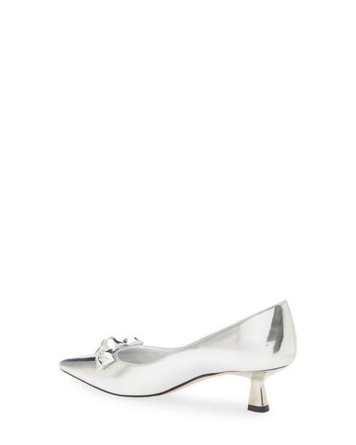 Stuart Weitzman White Rosie 50 Pump