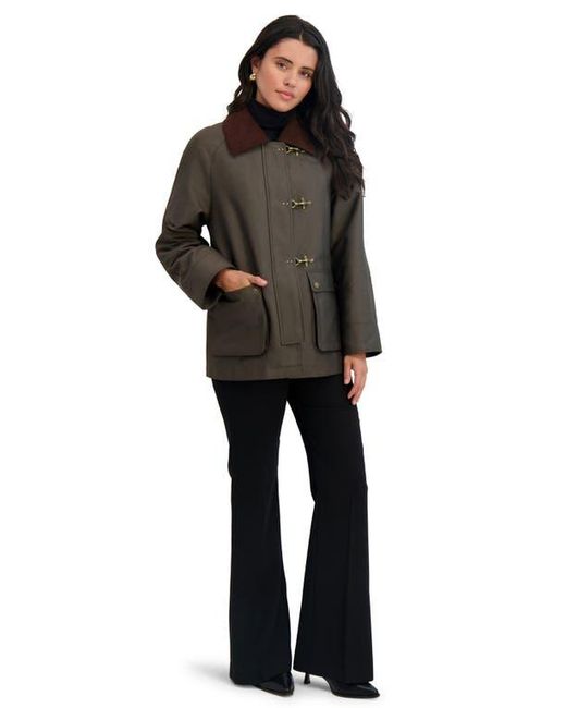Tahari Black Taylor Barn Jacket