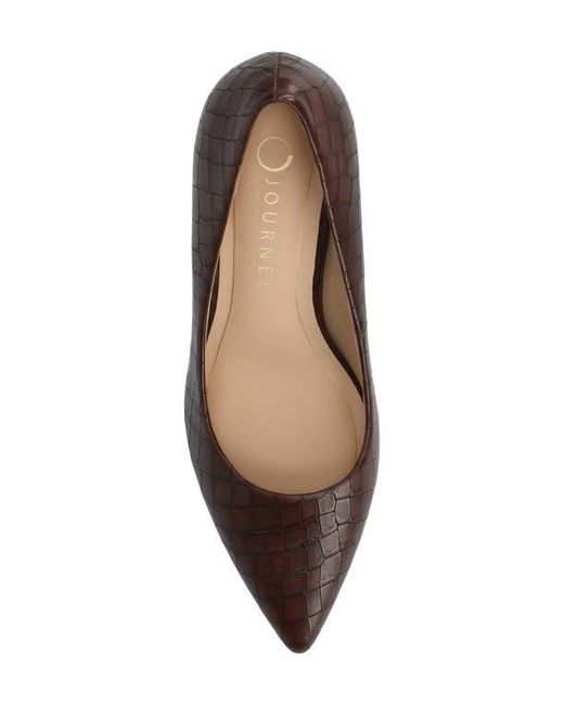 Journee Collection Brown Scylee Pump