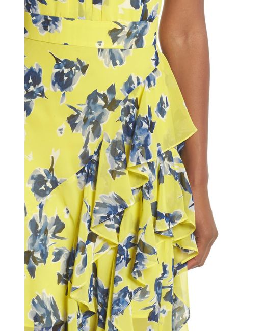 halter ruffle maxi dress