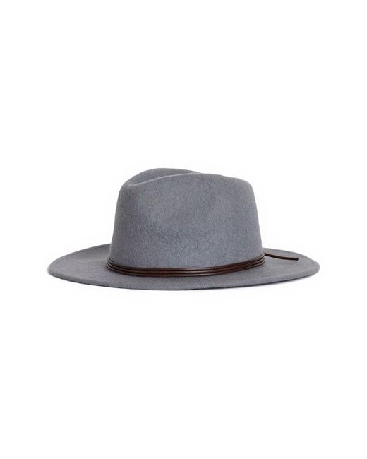 Brixton Gray Mesa Fedora Hat In Light Grey At Nordstrom Rack for men