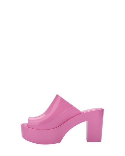 Melissa Pink Open Toe Platform Mule