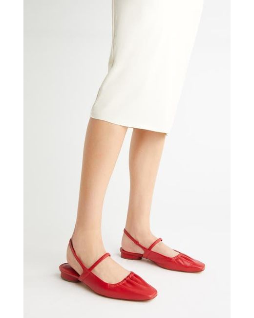 Vince Red Venice Slingback Flat