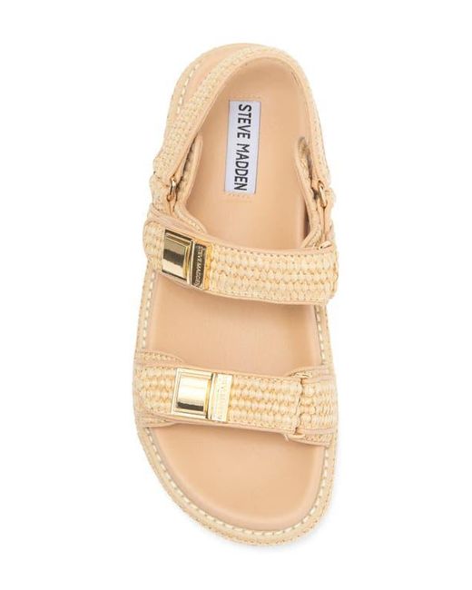 Steve Madden Natural Bowie Platform Slingback Sandal