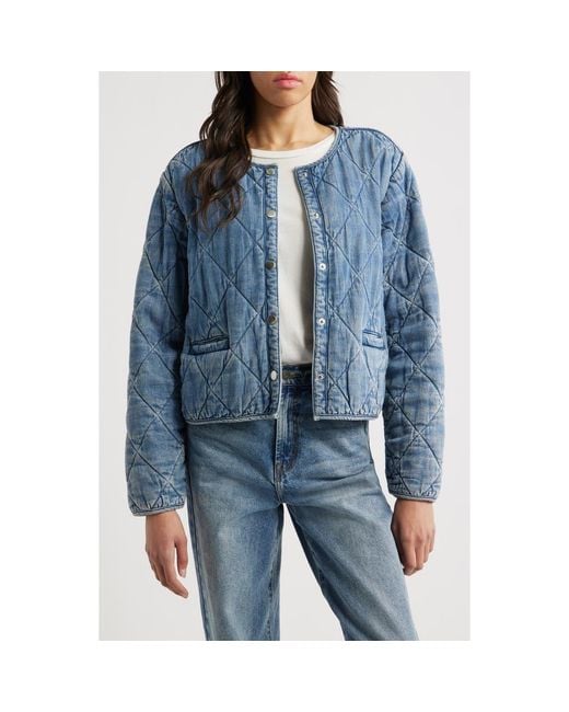 Rails Blue Ency Quilted Denim Jacket