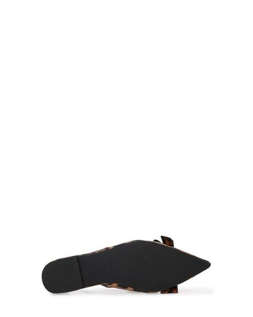 BERNESS Brown Bow Slingback Flat
